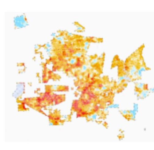 Houston heat island map